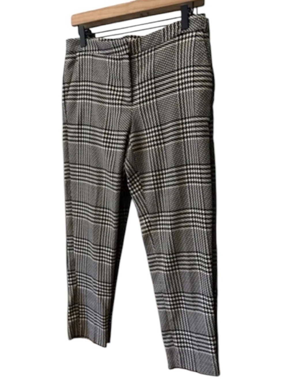 Women's‎ H&M Black & White Plaid Pants Size 8